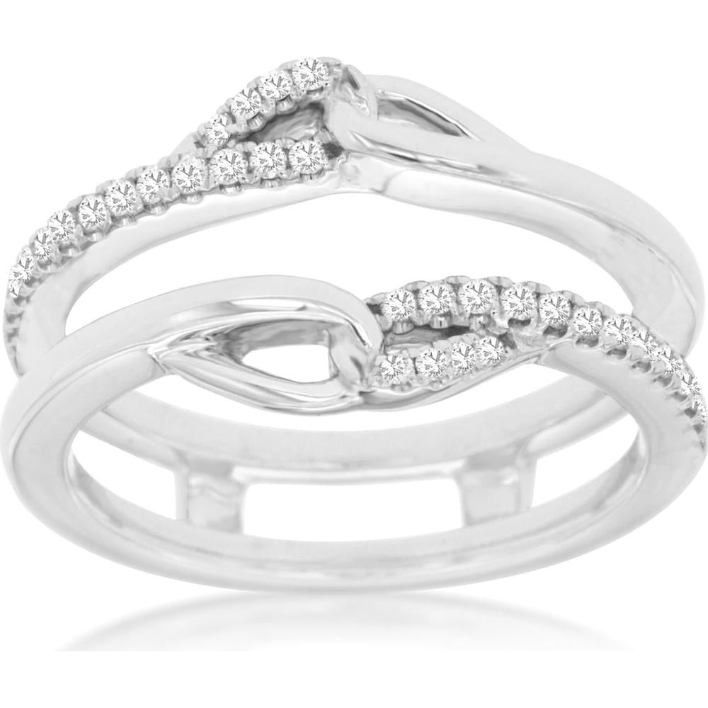 Royal 14K White Gold Diamond Insert Ring - 0.25 Carat Total Diamond Weight