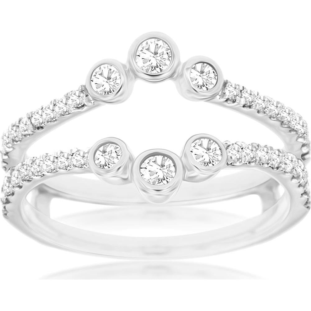 Royal 14K White Gold Diamond Insert Ring - 0.50 Carat Total Diamond Weight