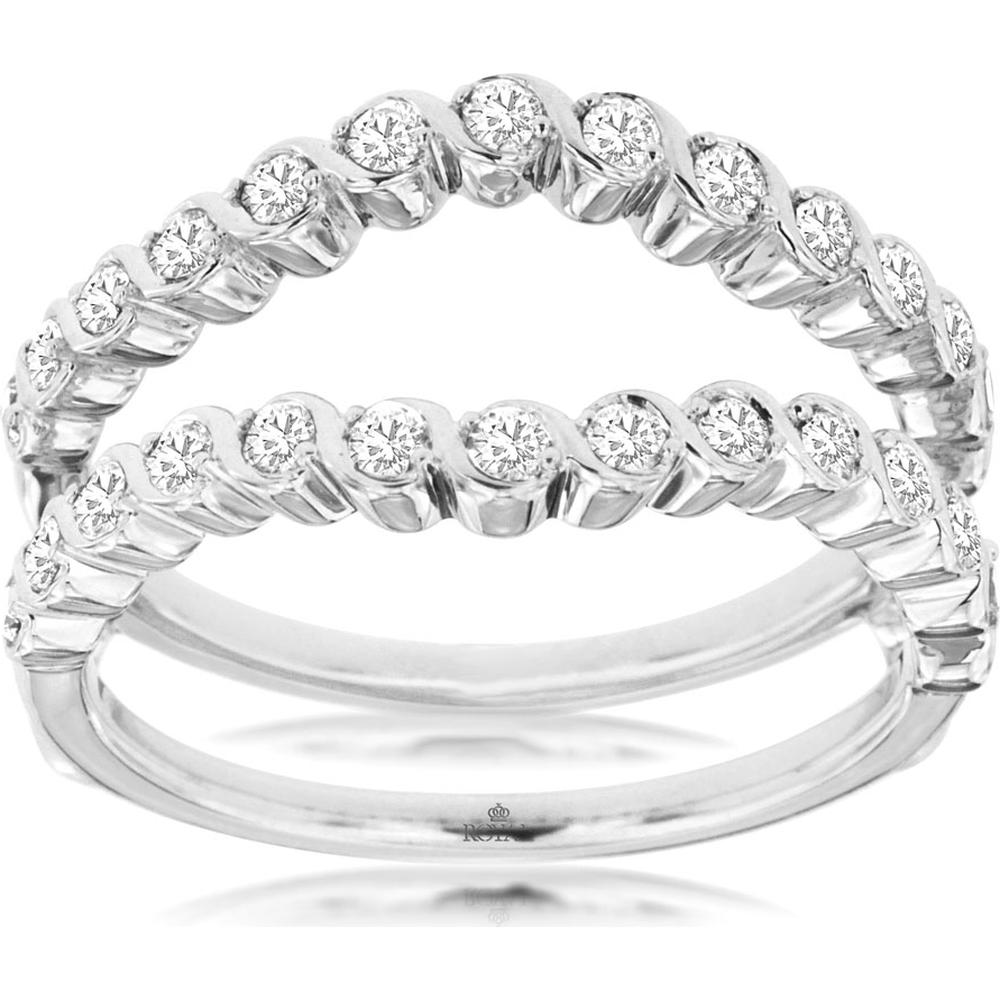 Royal 14K White Gold Diamond Insert Ring - 0.50 Carats Total Diamond Weight