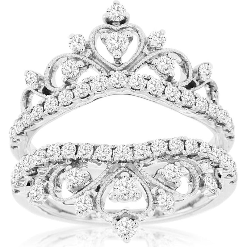 Royal 14K White Gold Diamond Insert Ring - 1.00 Carat Total Diamond Weight