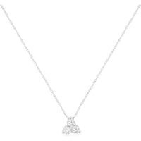 Royal 14K White Gold Diamond Necklace - 0.25 Carat Total Diamond Weight