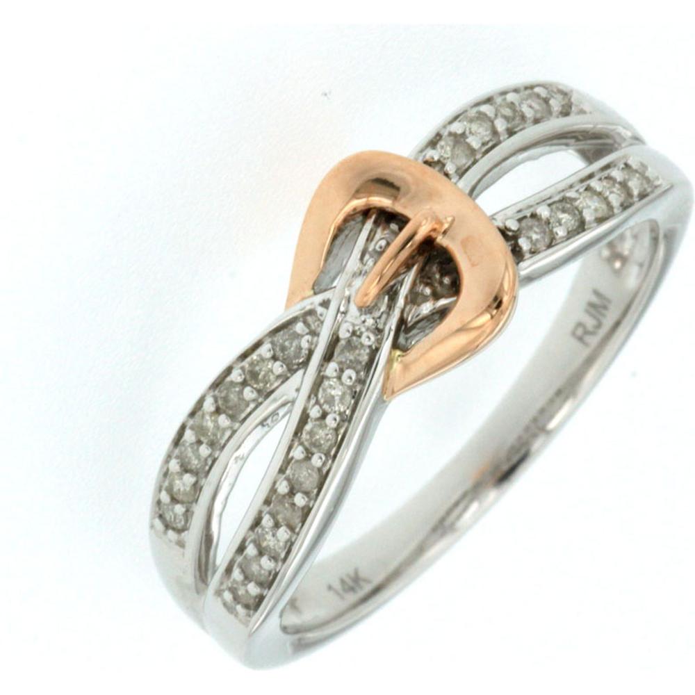Royal 14K White Gold Diamond Ring - 0.15 Carat