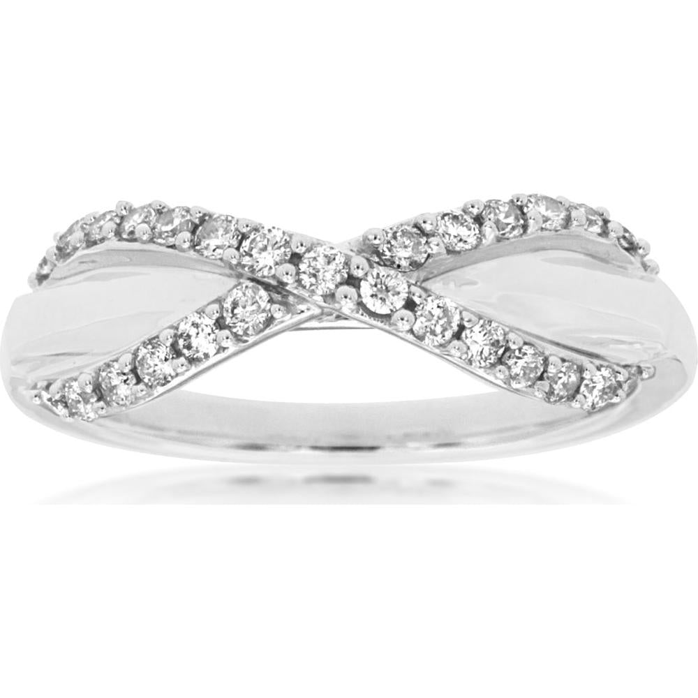 Royal 14K White Gold Diamond Ring - 0.33 Carat Total Diamond Weight