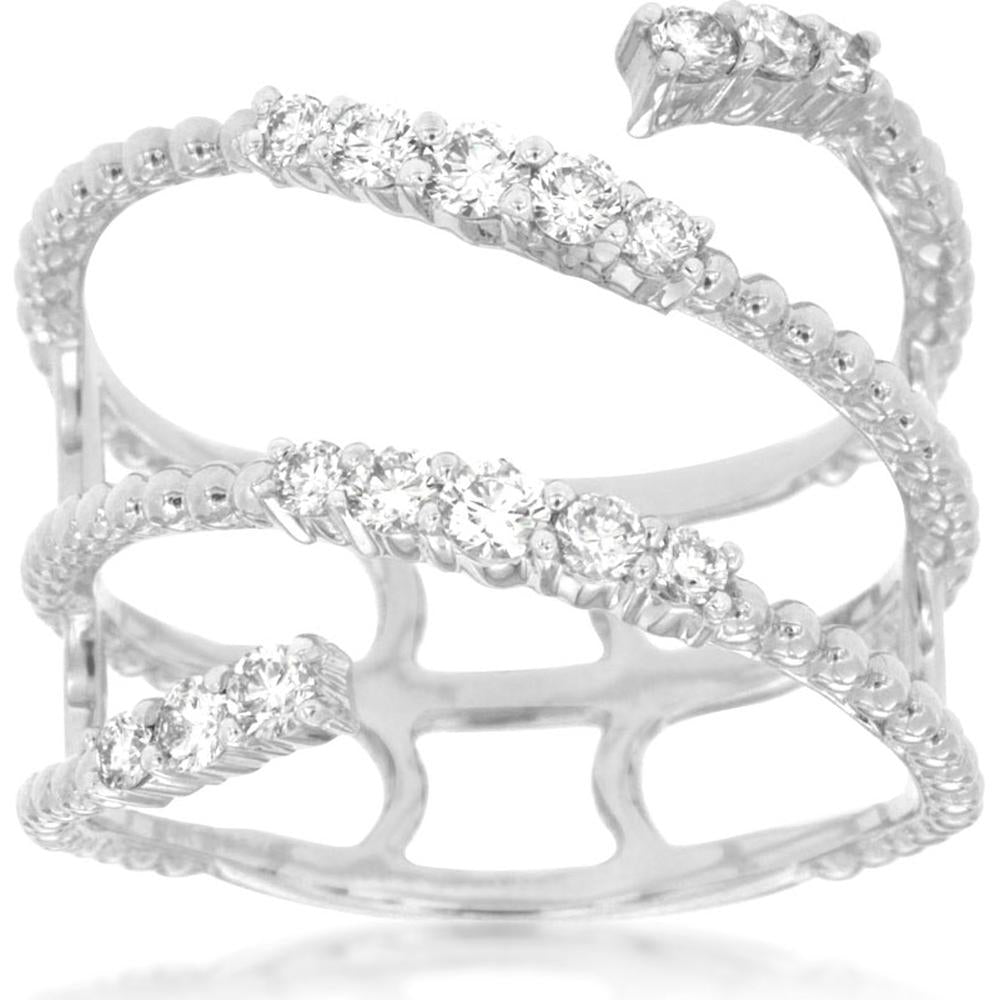 Royal 14K White Gold Diamond Ring - 0.45 Carat Total Diamond Weight