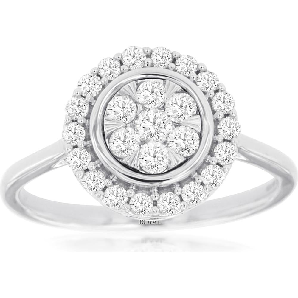 Royal 14K White Gold Diamond Ring - 0.50 Carat