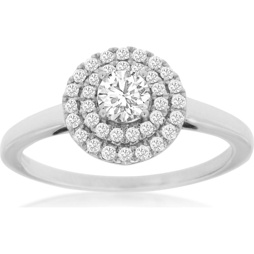 Royal 14K White Gold Diamond Ring - 0.52 Carat