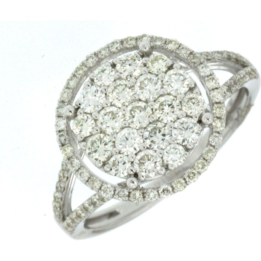 Royal 14K White Gold Diamond Ring - 1.08 Carat Diamond Weight