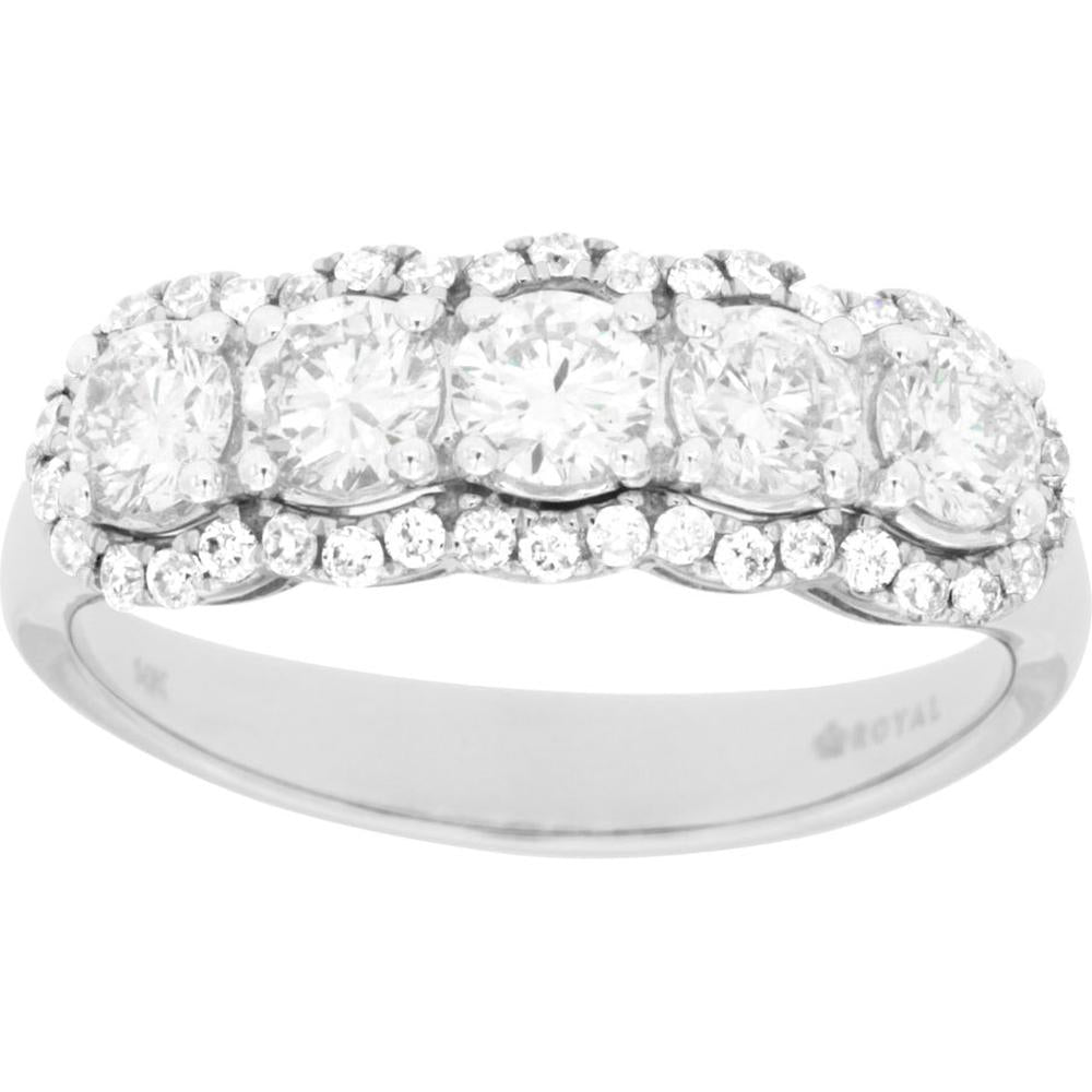 Royal 14K White Gold Diamond Ring - 1.15 Carat Brilliance