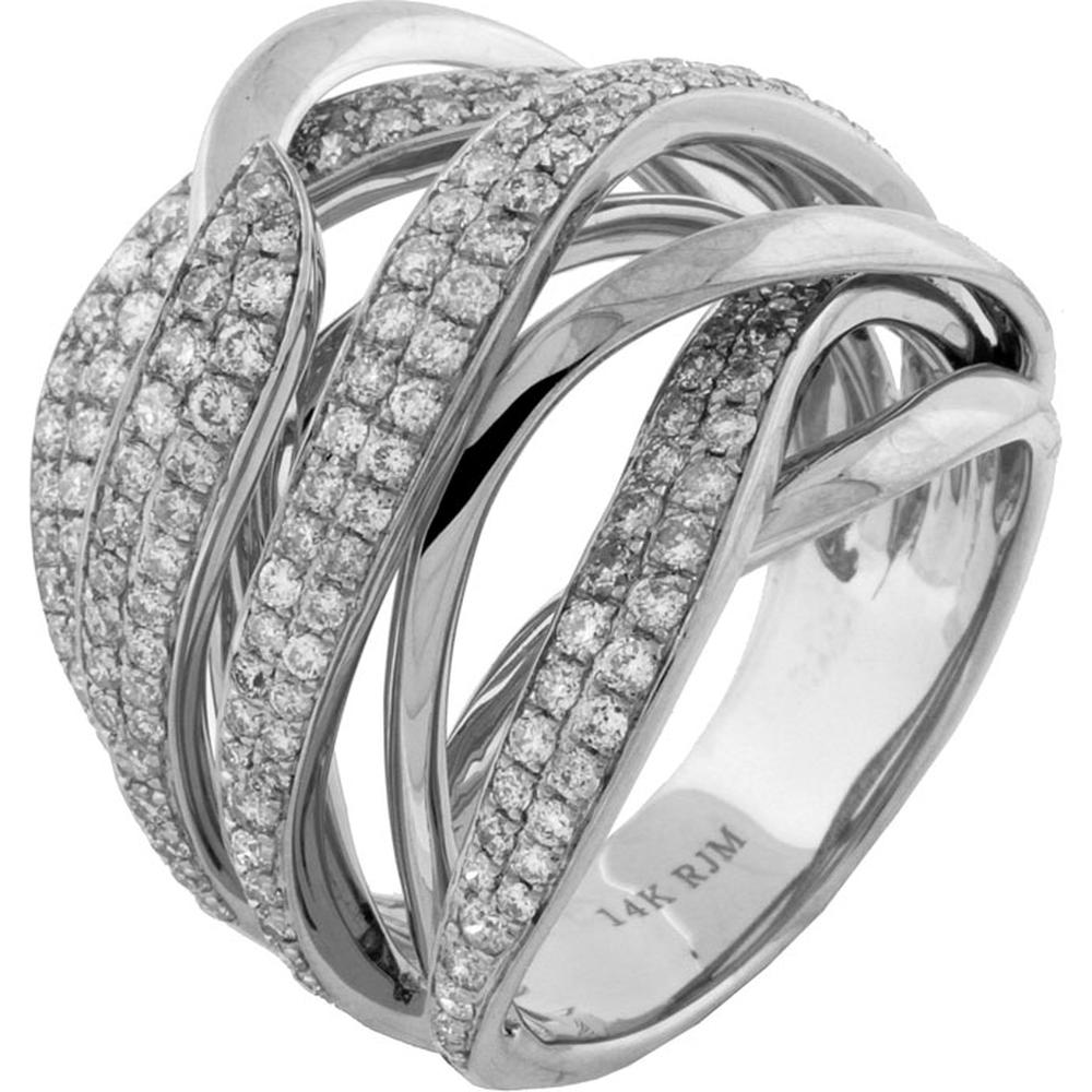 Royal 14K White Gold Diamond Ring - 1.35 Carat Total Weight