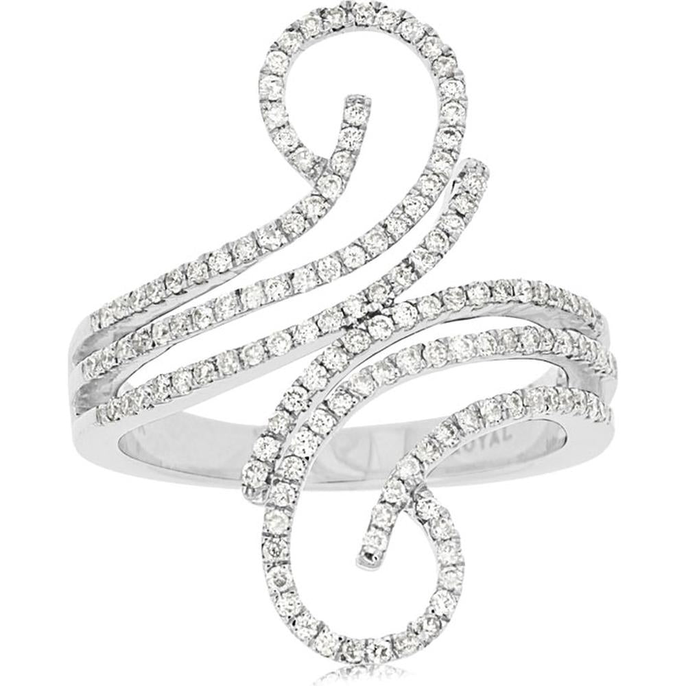 Royal 14K White Gold Diamond Ring - Timeless Elegance