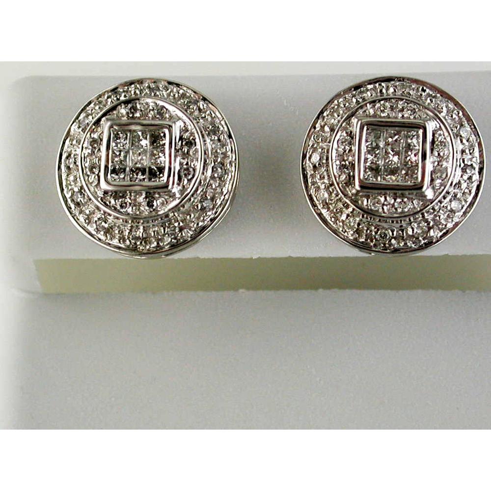 Royal 14K White Gold Diamond Symphony Earrings - 0.52 Carat Total Diamond Weight