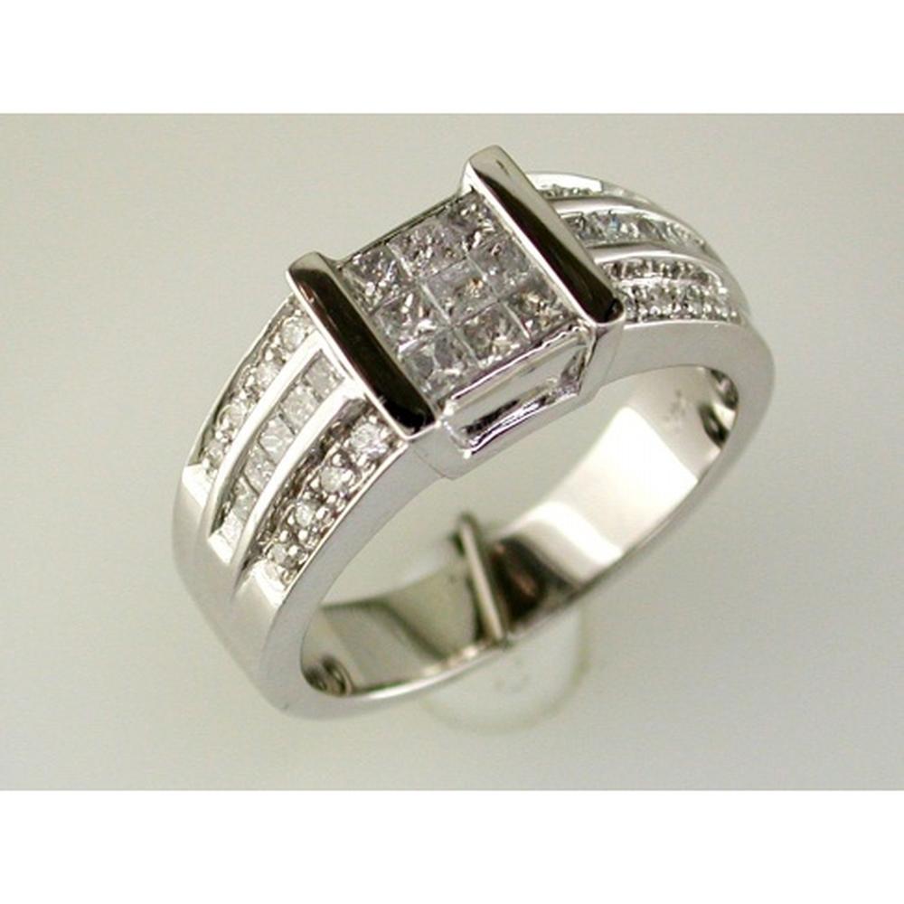 Royal 14K White Gold Diamond Symphony Ring - 0.80 Carat Total Diamond Weight