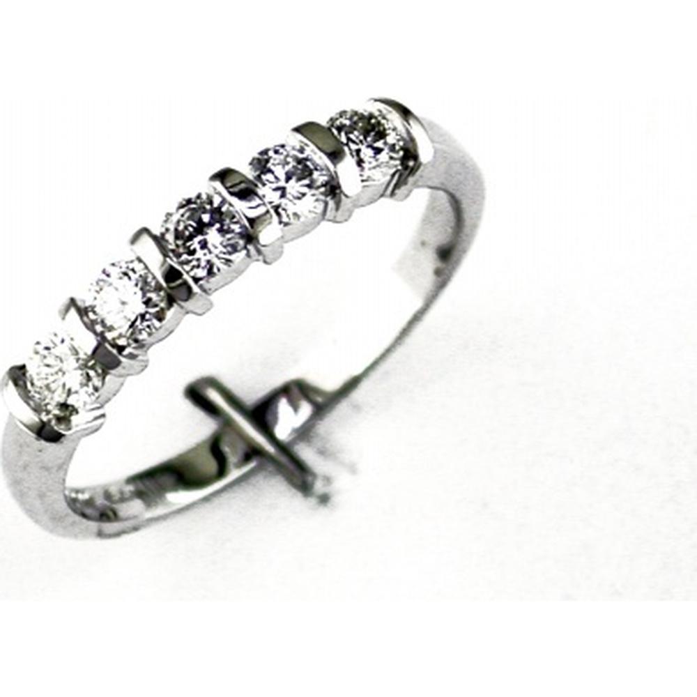 Royal 14K White Gold Diamond Wedding Band - 0.50 Carat Total Diamond Weight