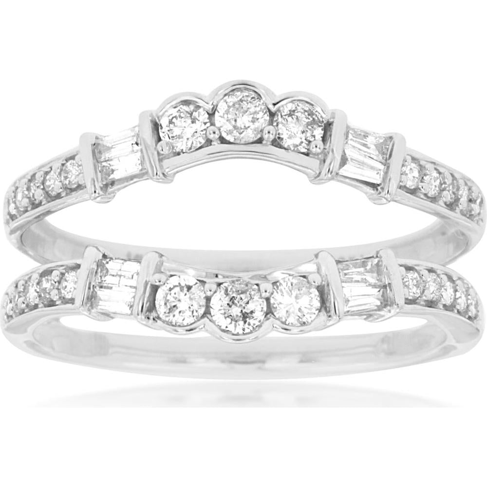 Royal 14K White Gold Ladies 0.50 Carat Diamond Insert Ring