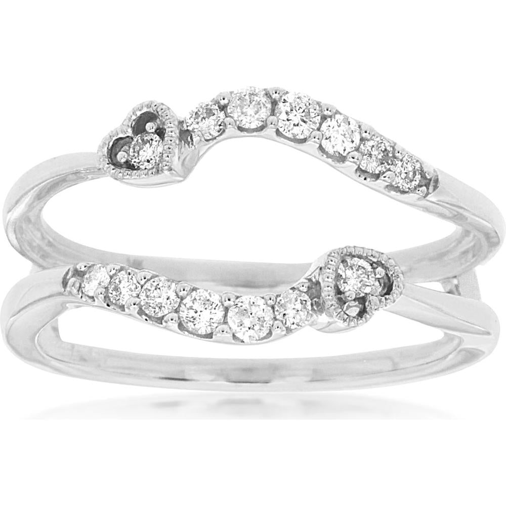 Royal 14K White Gold Ladies Diamond Insert Ring - 0.25 Carat