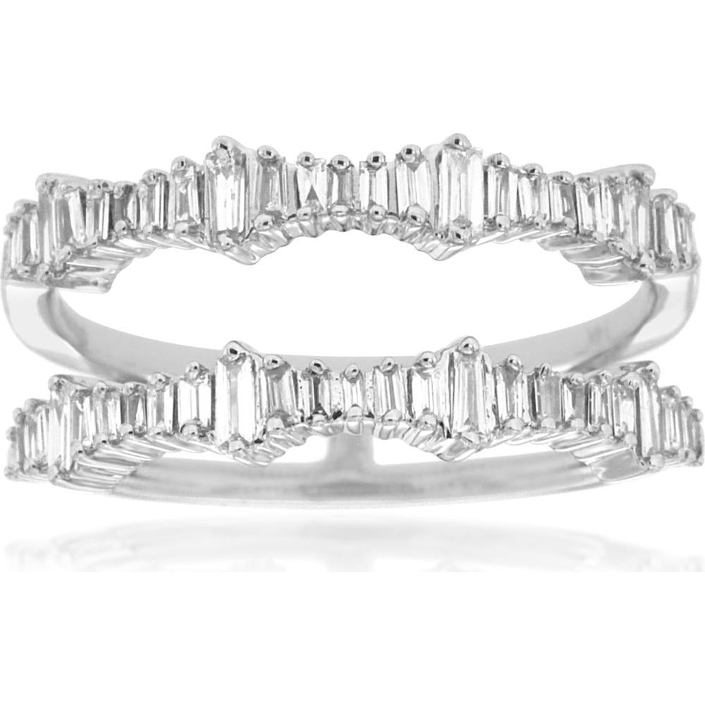 Royal 14K White Gold Ladies Diamond Insert Ring - 0.42 Carat