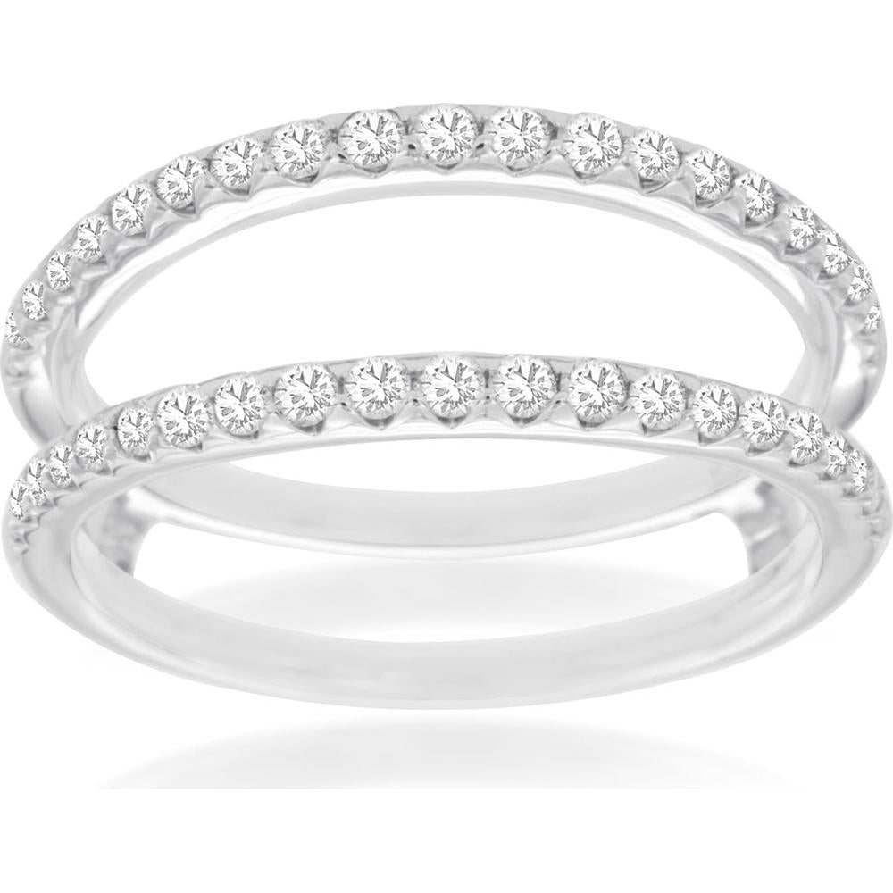 Royal 14K White Gold Ladies Diamond Insert Ring - 0.50 Carat Total Weight