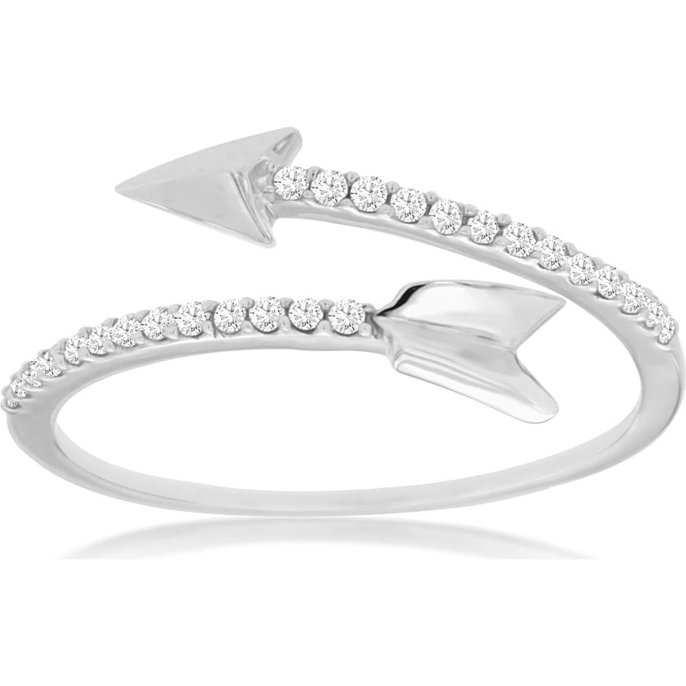 Royal 14K White Gold Ladies Diamond Ring - Timeless Elegance