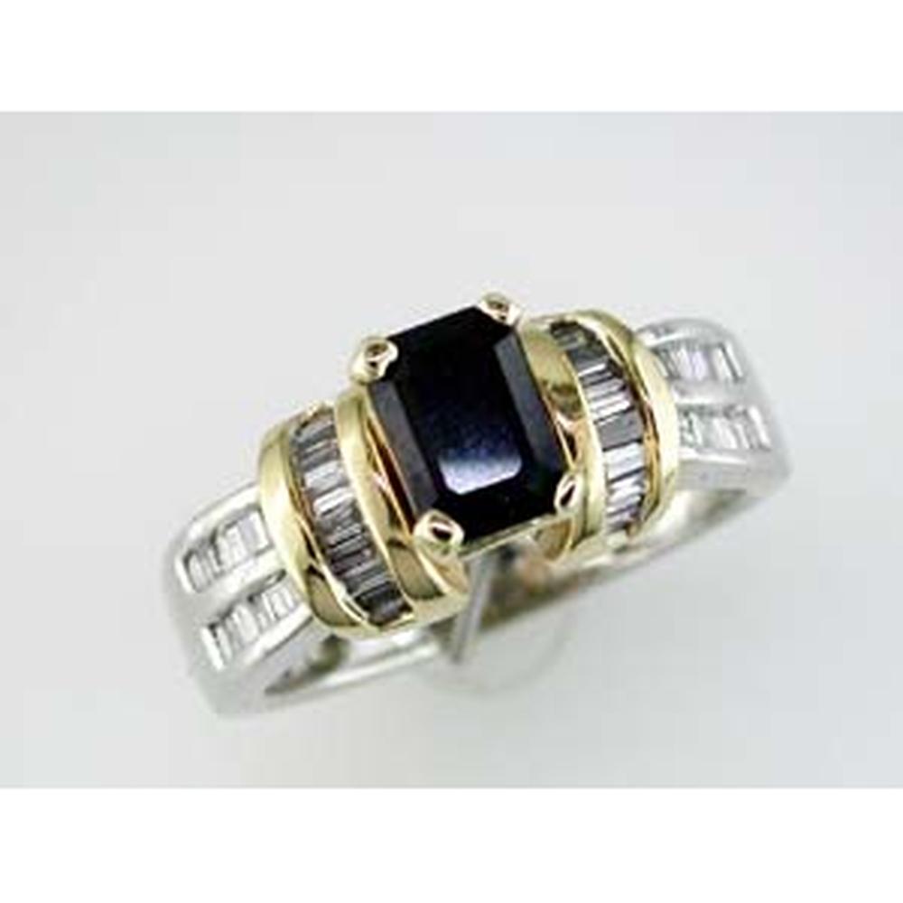 Royal 14K White Gold Sapphire & Diamond Ring - Timeless Elegance