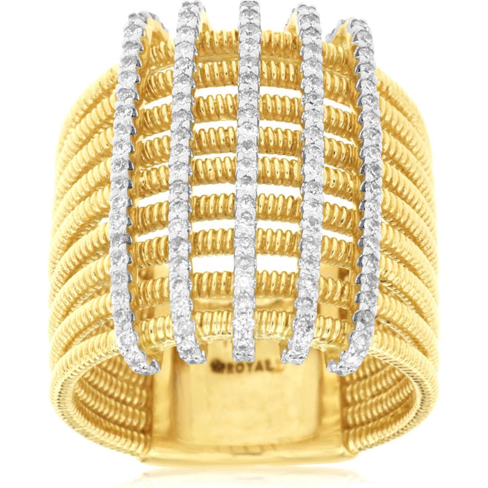 Royal 14K Yellow Gold 0.60 Carat Diamond Ring