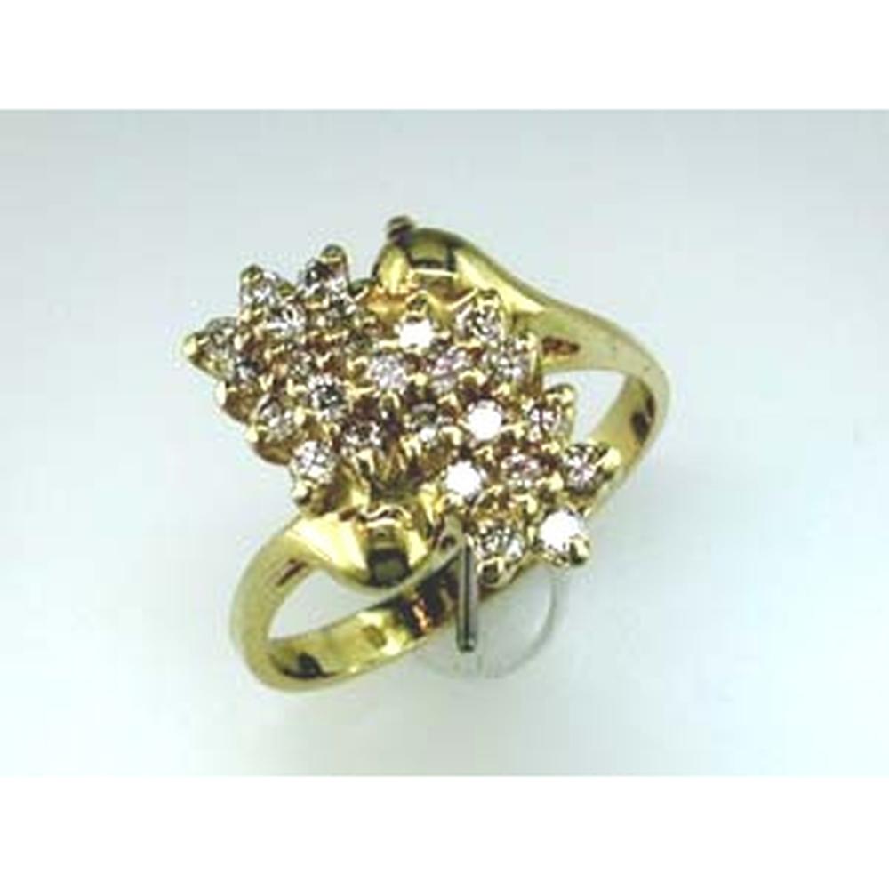 Royal 14K Yellow Gold 0.60 Carat Round Diamond Ring