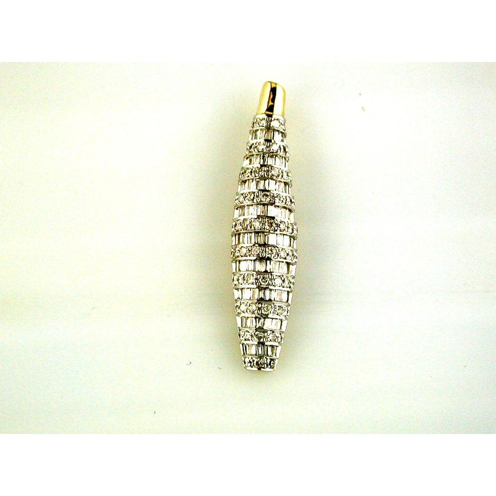 Royal 14K Yellow Gold 0.75 Carat Round Diamond Pendant
