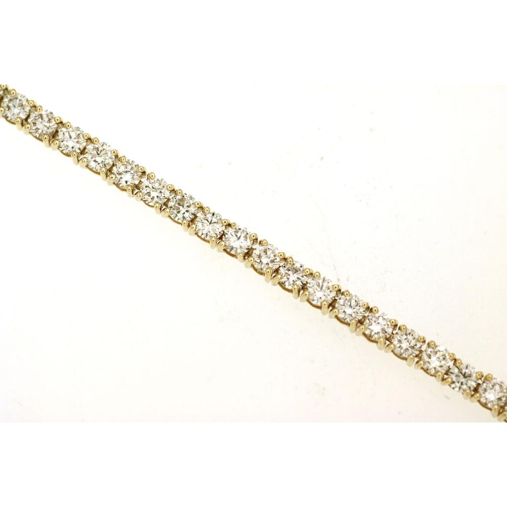 Royal 14K Yellow Gold 4 Carat Diamond Bracelet