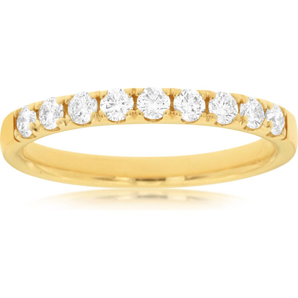 Royal 14K Yellow Gold Diamond Band - 0.50 Carats Total Diamond Weight