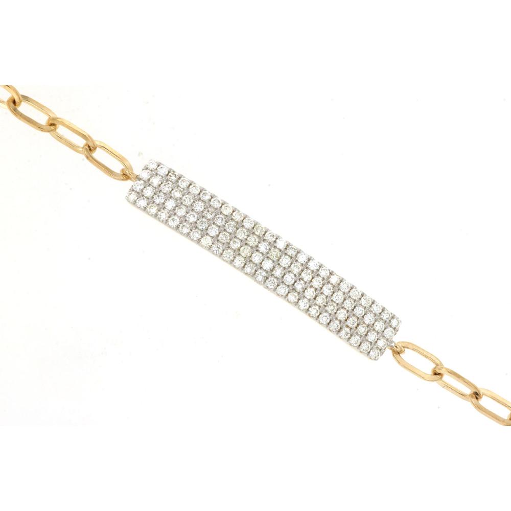 Royal 14K Yellow Gold Diamond Bracelet - 0.58 Carat Total Diamond Weight