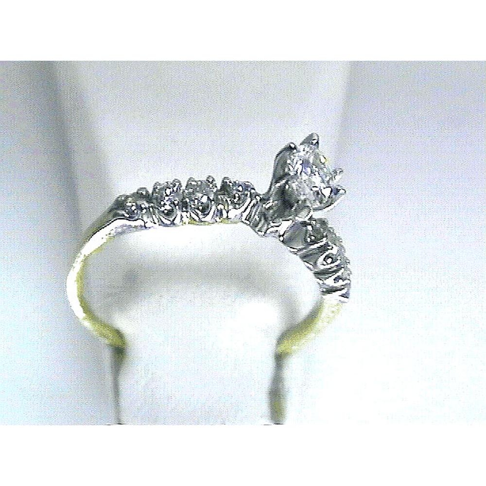 Royal 14K Yellow Gold Diamond Engagement Ring - 0.61 Carat Total Diamond Weight