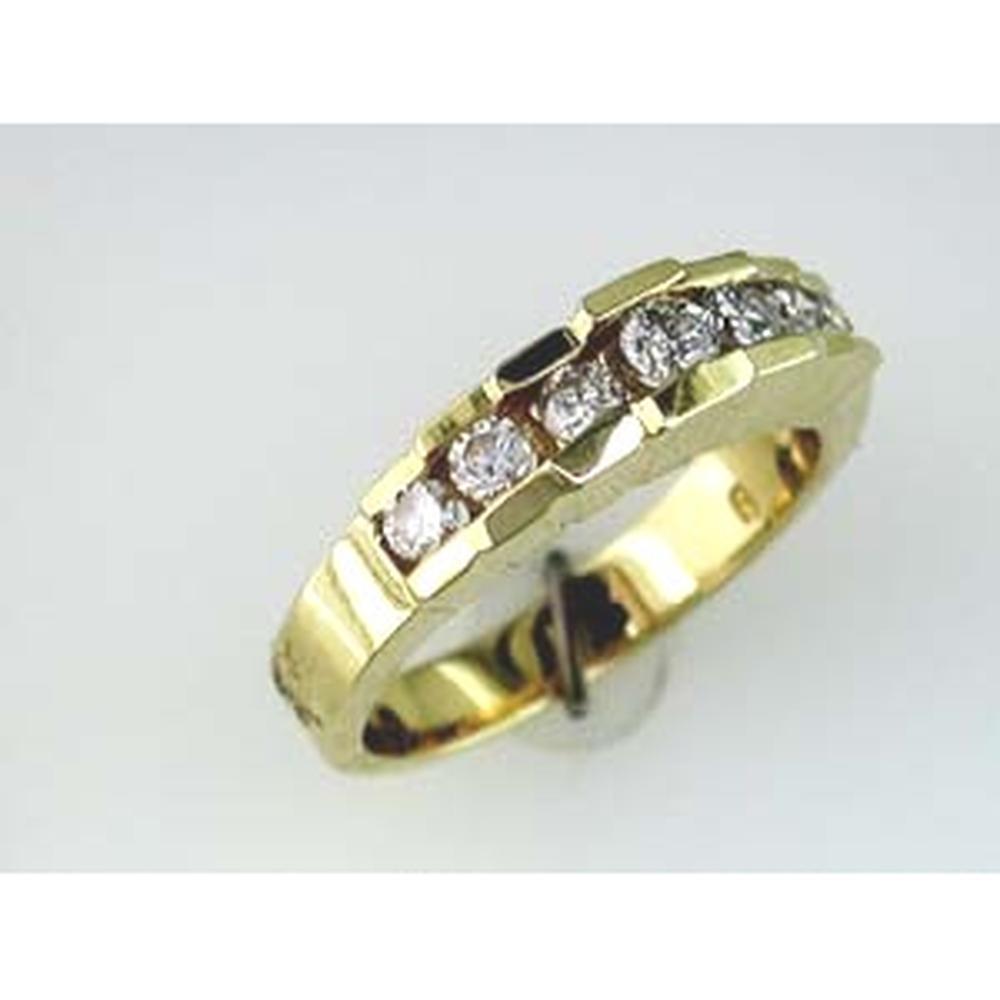 Royal 14K Yellow Gold Diamond Eternity Wedding Band - 0.50 Carat Total Diamond Weight