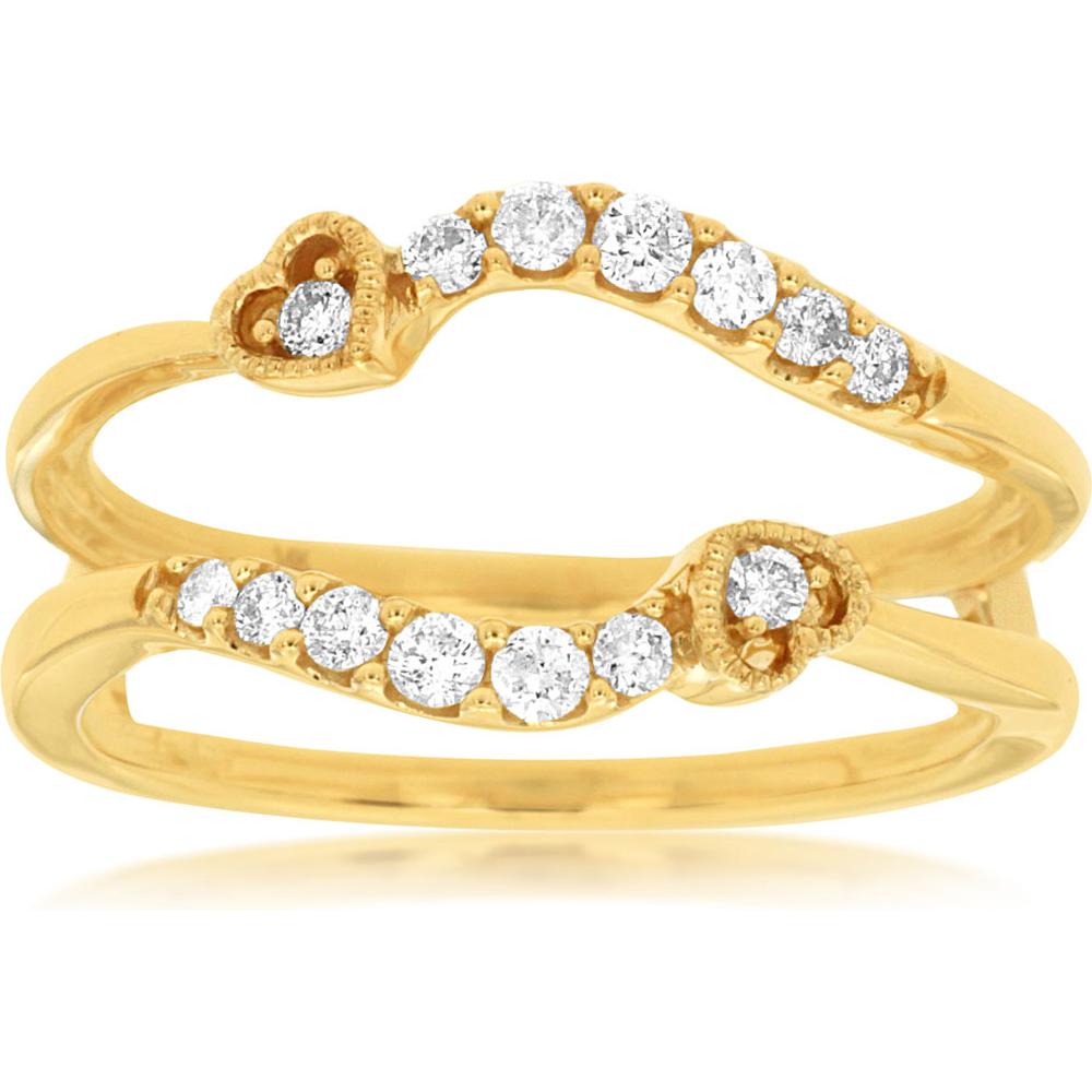 Royal 14K Yellow Gold Diamond Insert Ring - 0.25 Carat Total Diamond Weight