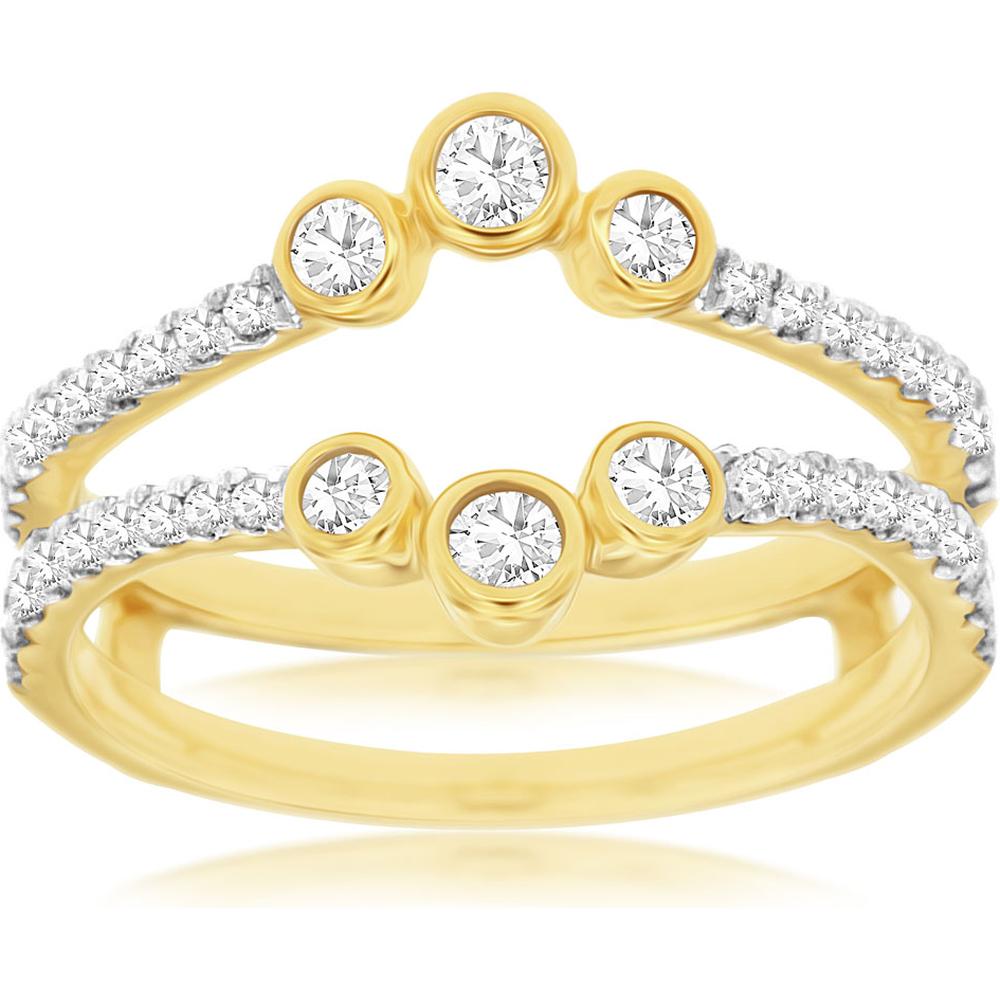 Royal 14K Yellow Gold Diamond Insert Ring - 0.50 Carat Total Diamond Weight