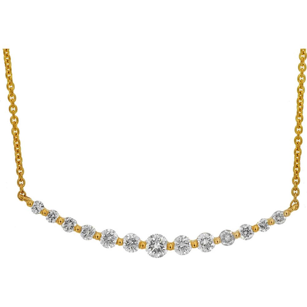 Royal 14K Yellow Gold Diamond Necklace - 0.31 Carat