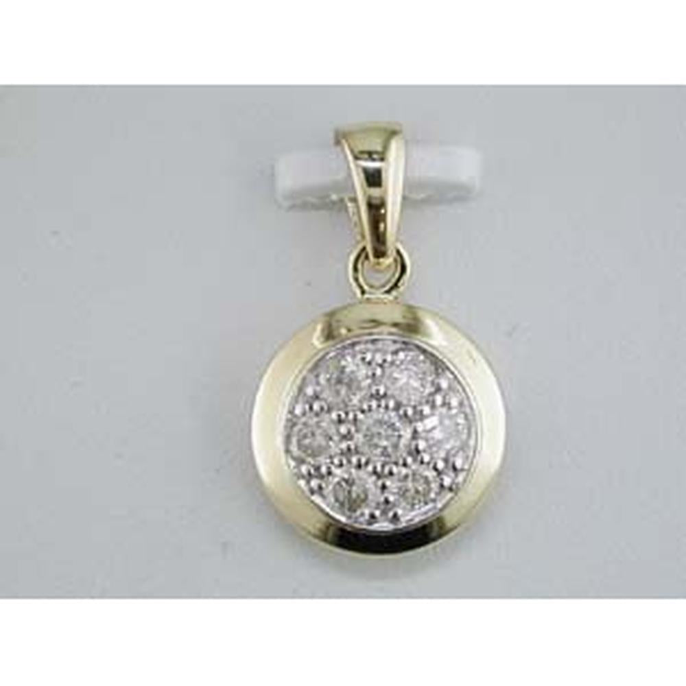 Royal 14K Yellow Gold Diamond Pendant - 0.50 Carat Total Diamond Weight