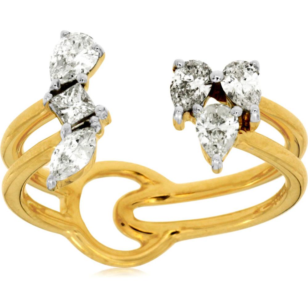 Royal 14K Yellow Gold Diamond Ring - 0.66 Carat Total Diamond Weight