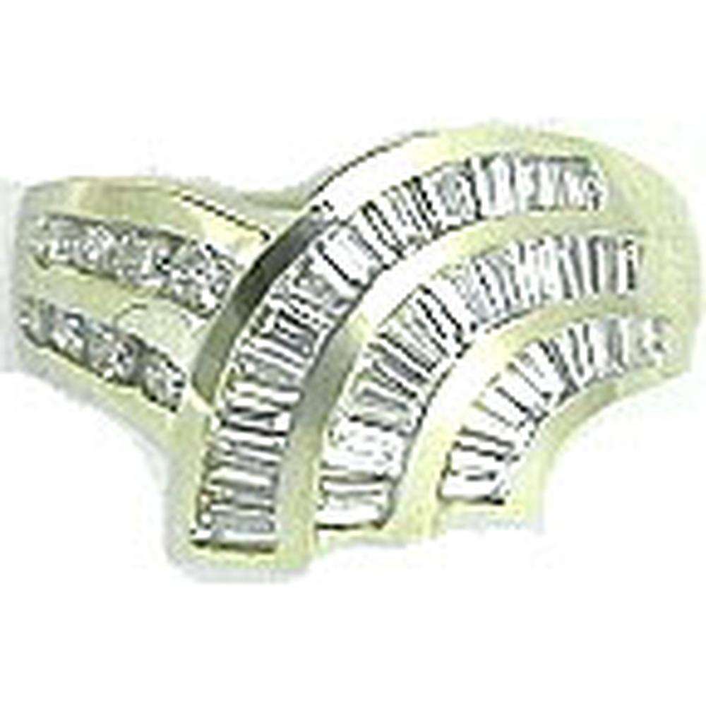 Royal 14K Yellow Gold Diamond Ring with Baguette and Round Cut Diamonds - 1.45 Carats Total Diamond Weight