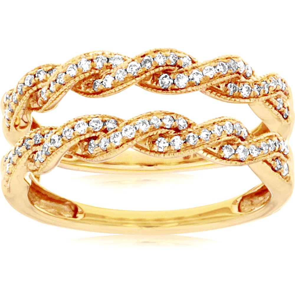 Royal 14K Yellow Gold Diamond Twist Ring - 0.38 Carats Total Diamond Weight