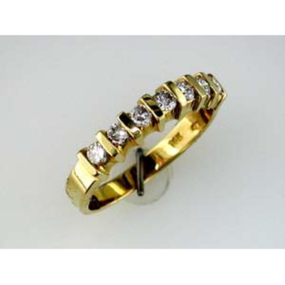 Royal 14K Yellow Gold Diamond Wedding Band - 0.40 Carat Total Diamond Weight