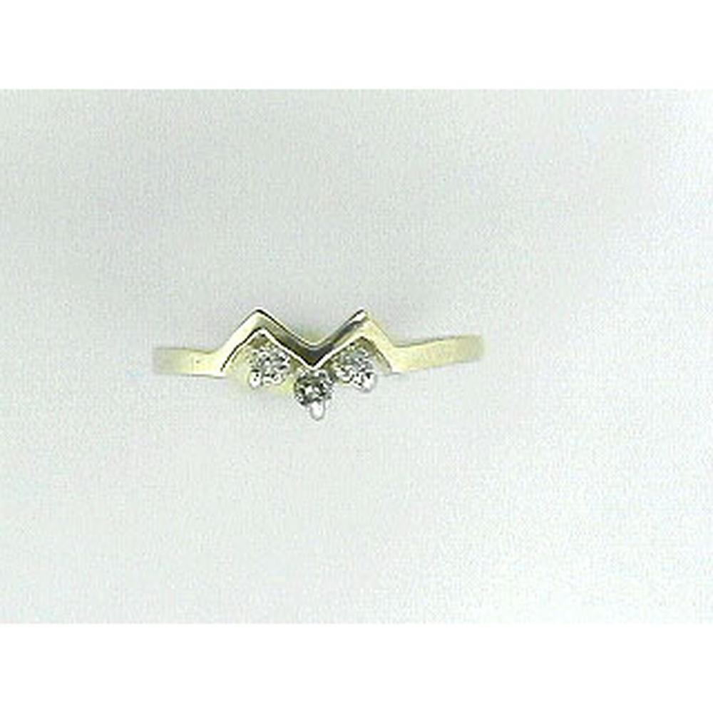 Royal 14K Yellow Gold Diamond Wedding Ring - 0.15 Carat Total Diamond Weight