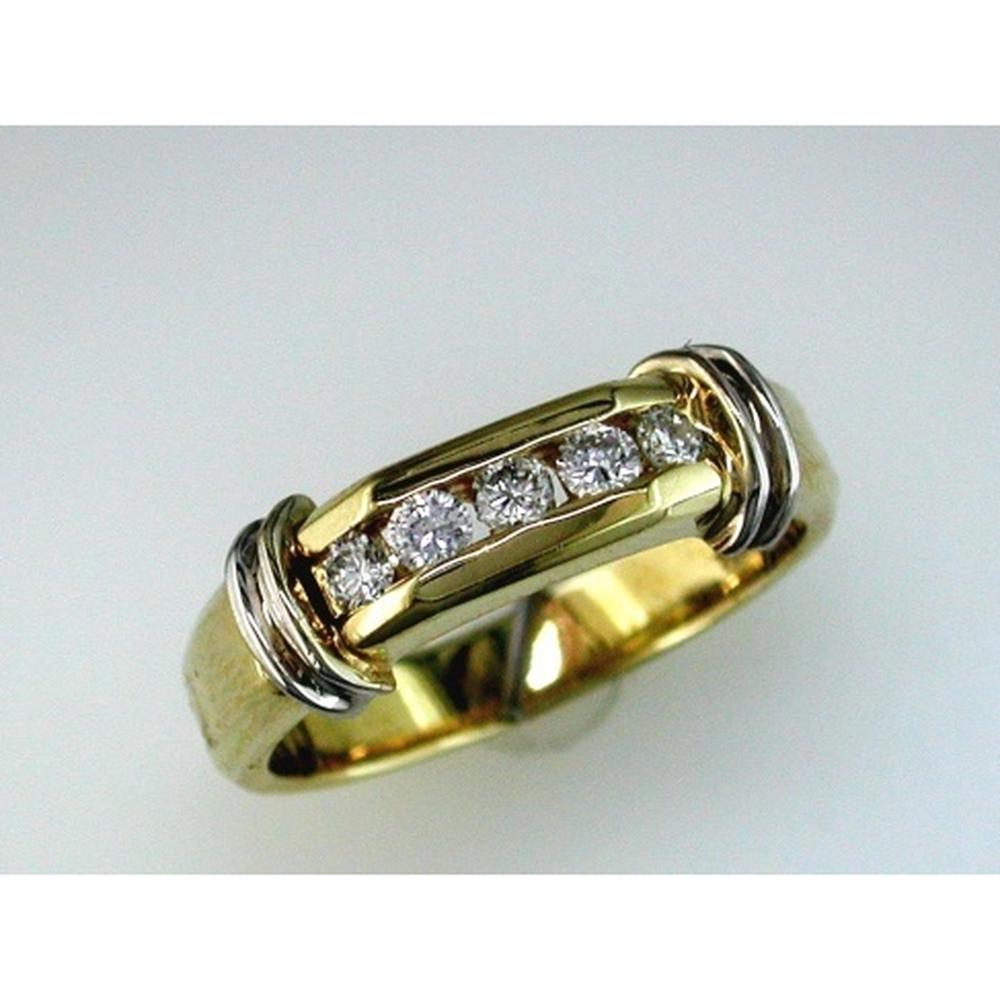 Royal 14K Yellow Gold His & Hers Diamond Band - 0.27 Carat Total Diamond Weight