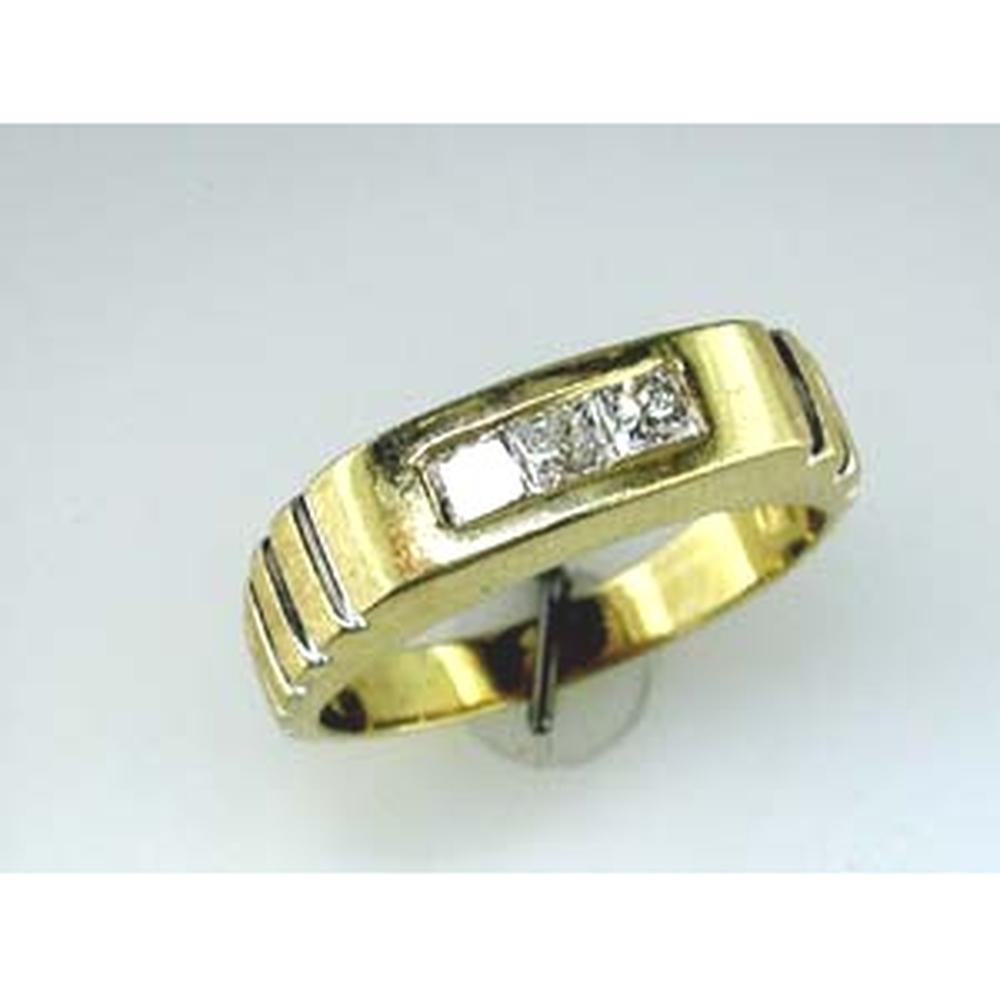 Royal 14K Yellow Gold His & Hers Diamond Band - 0.35 Carat Total Diamond Weight