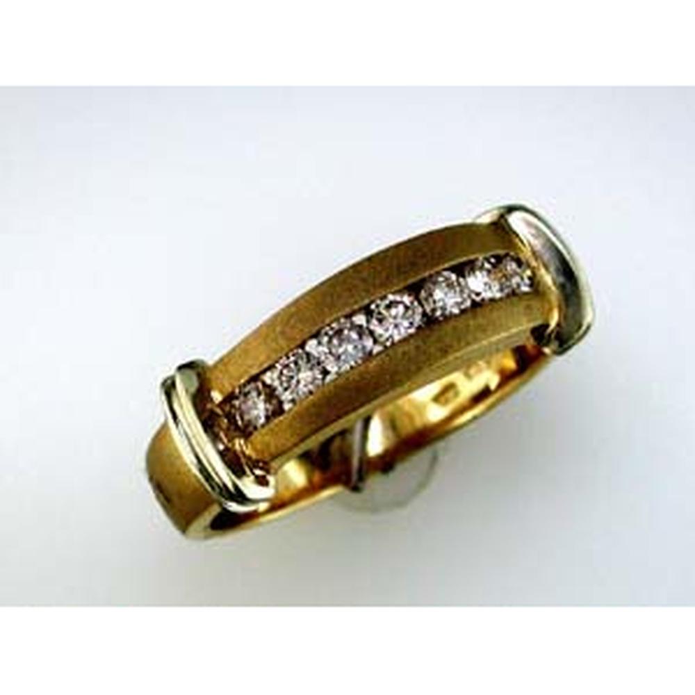 Royal 14K Yellow Gold His & Hers Diamond Bands - 0.40 Carat Total Diamond Weight