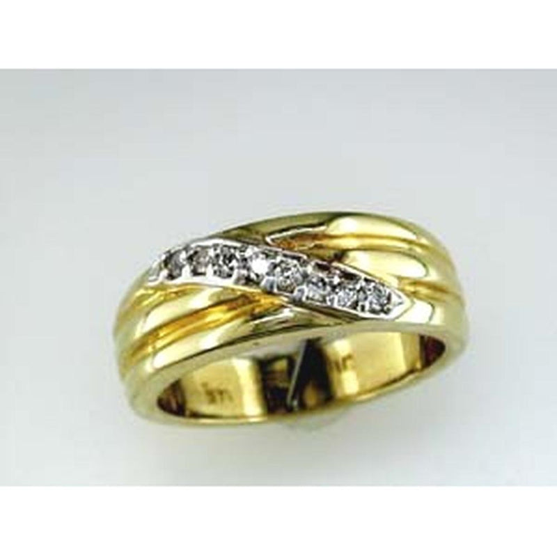 Royal 14K Yellow Gold His & Hers Diamond Ring - Perfect Symbol of Love and Unity