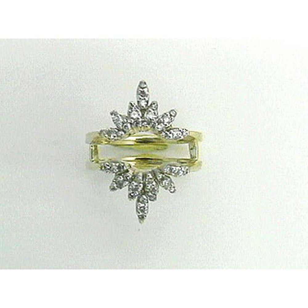 Royal 14K Yellow Gold Insert Diamond Ring - 0.60 Carat Total Diamond Weight