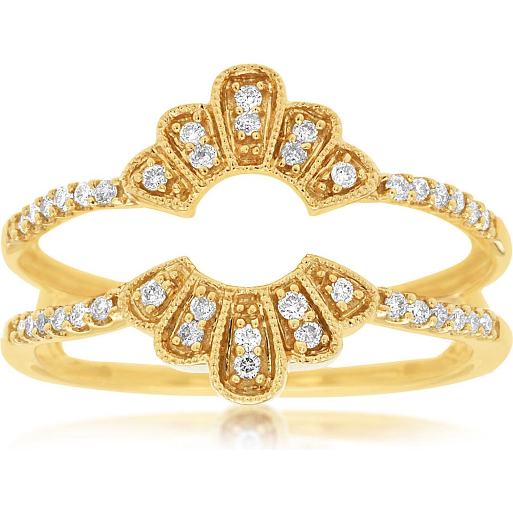 Royal 14K Yellow Gold Ladies Diamond Insert Ring - 0.20 Carat Total Diamond Weight