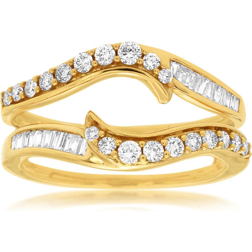 Royal 14K Yellow Gold Ladies Diamond Insert Ring - 0.50 Carat Total Diamond Weight