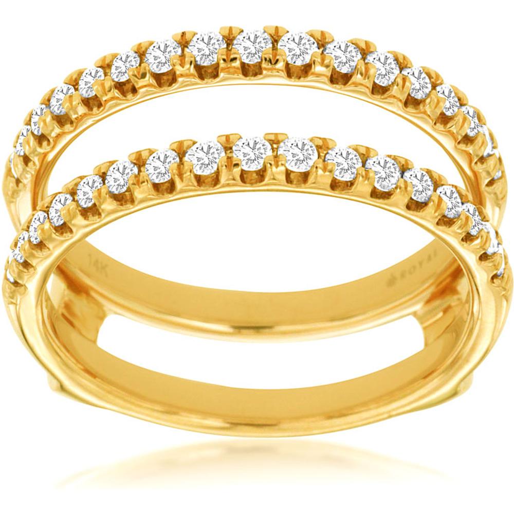 Royal 14K Yellow Gold Ladies Diamond Insert Ring - 0.50 Carat Total Diamond Weight