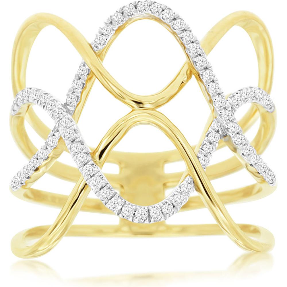 Royal 14K Yellow Gold Ladies Diamond Ring - 0.25 Carat
