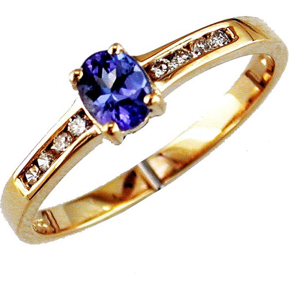 Royal 14K Yellow Gold Men's Ring with 1.00 Carats Oval Sapphire and 0.42 Carats Round Diamonds
